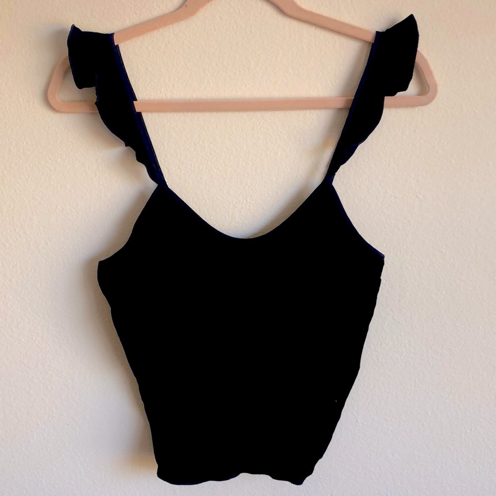 Victoria’s Secret black velvet top